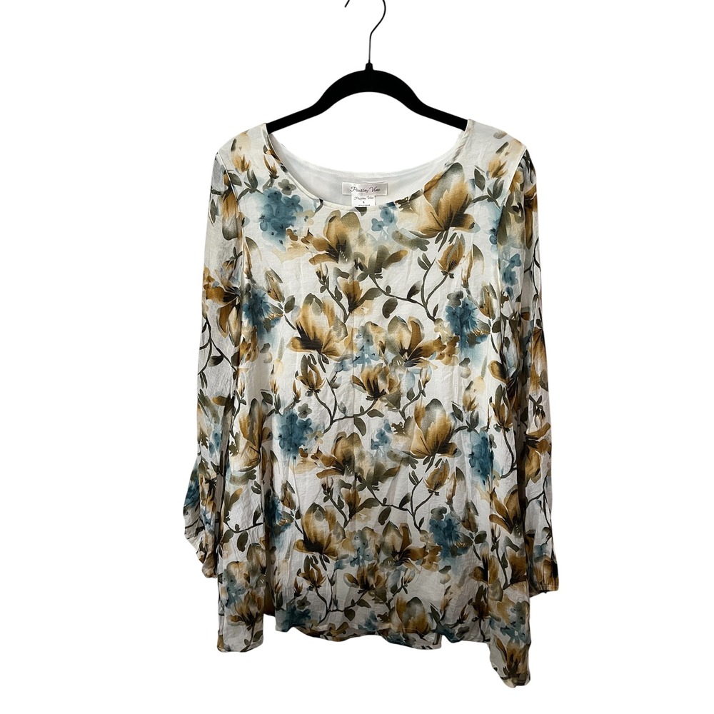 Paisley Vine Floral Top Women's Small
